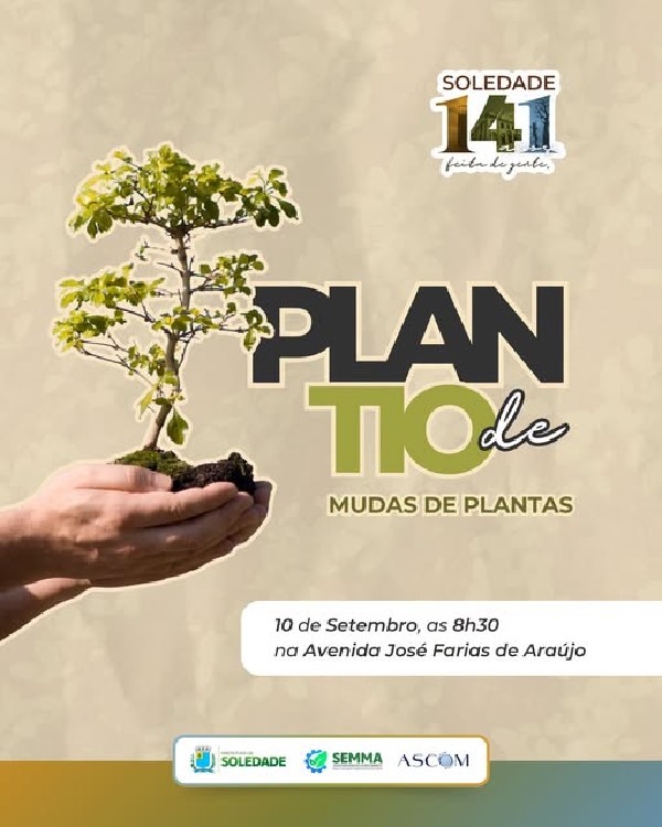 O mês de setembro é dedicado a ações alusivas aos 141 Anos de Emancipação Política de Soledade
